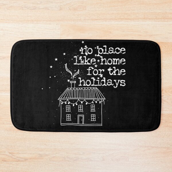 Item preview, No place like home for the holidays typography text art quote by Word Fandom - wordfandom designed and sold by Kerry Pritchard.