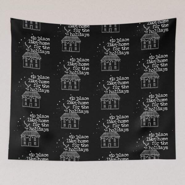 Item preview, No place like home for the holidays typography text art quote by Word Fandom - wordfandom designed and sold by Kerry Pritchard.
