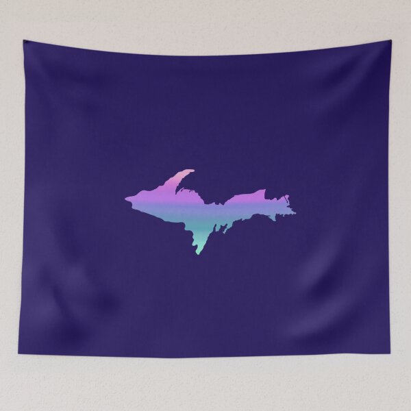 Item preview, UP Upper Peninsula Blue Green Pink Purple Ombre Graphic Yooper 906  designed and sold by Destinations Souvenirs.