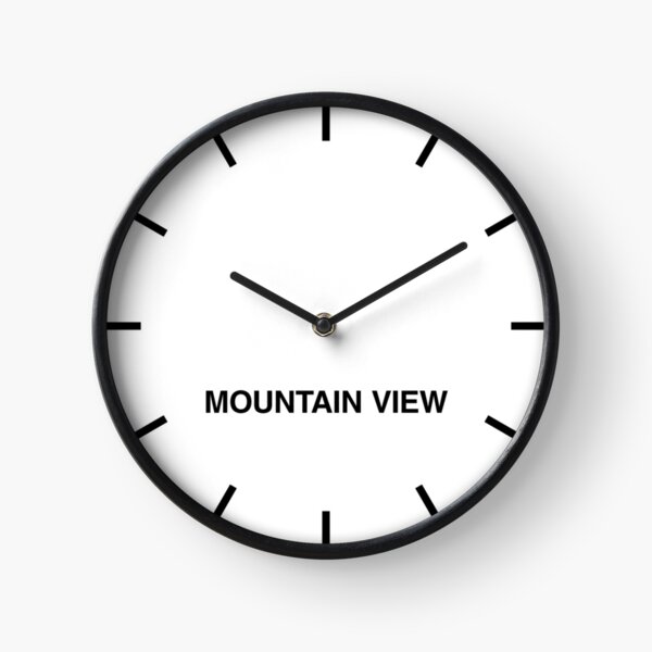Mountain View Time Zone Newsroom Wanduhr Uhr
