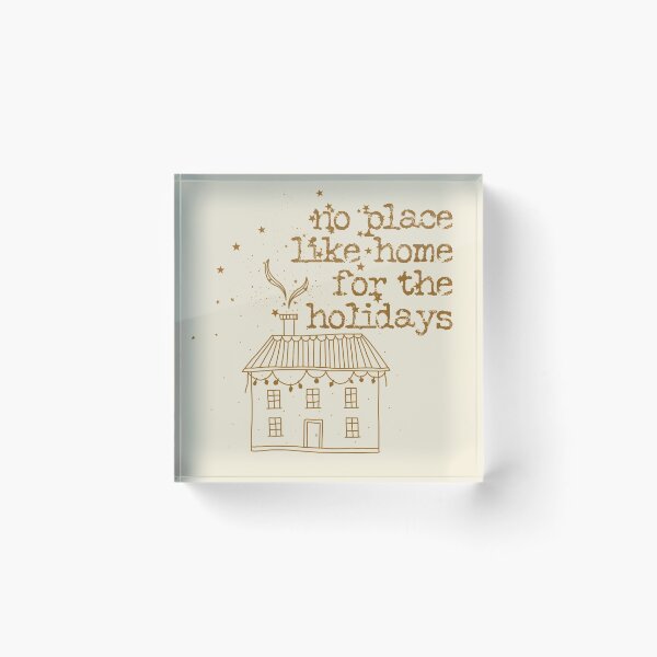 Item preview, No place like home for the holidays typography text art quote by Word Fandom - wordfandom designed and sold by Kerry Pritchard.
