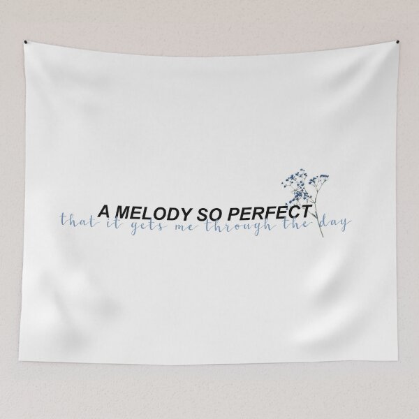 Item preview, "a melody so perfect that it gets me through the day" memories lines designed and sold by iyaakarim.