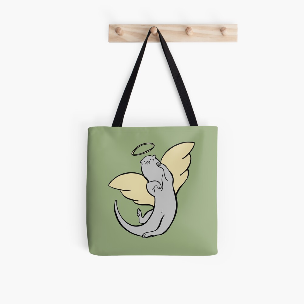 Otter Angel Swimming Through The Heavens Tote Bag