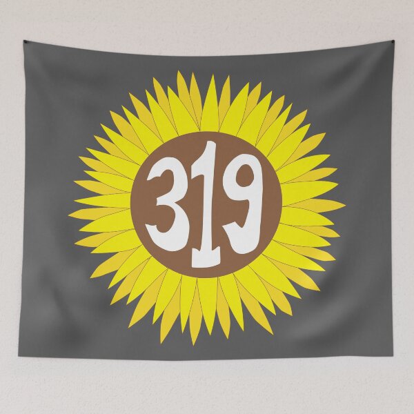 Item preview, Hand Drawn Iowa Sunflower 319 Area Code designed and sold by itsrturn.