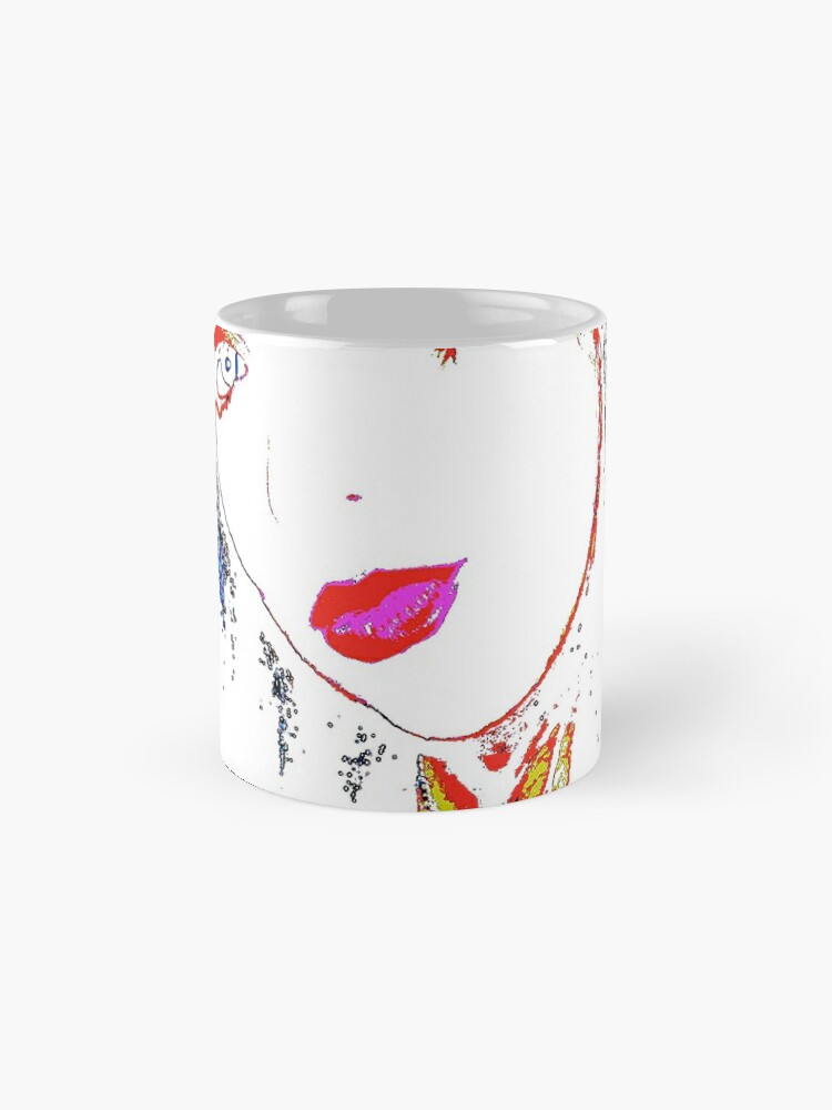 Thumbnail 4 of 6, Coffee Mug, Black on White by Swoot - Apparel designed and sold by swoottees.