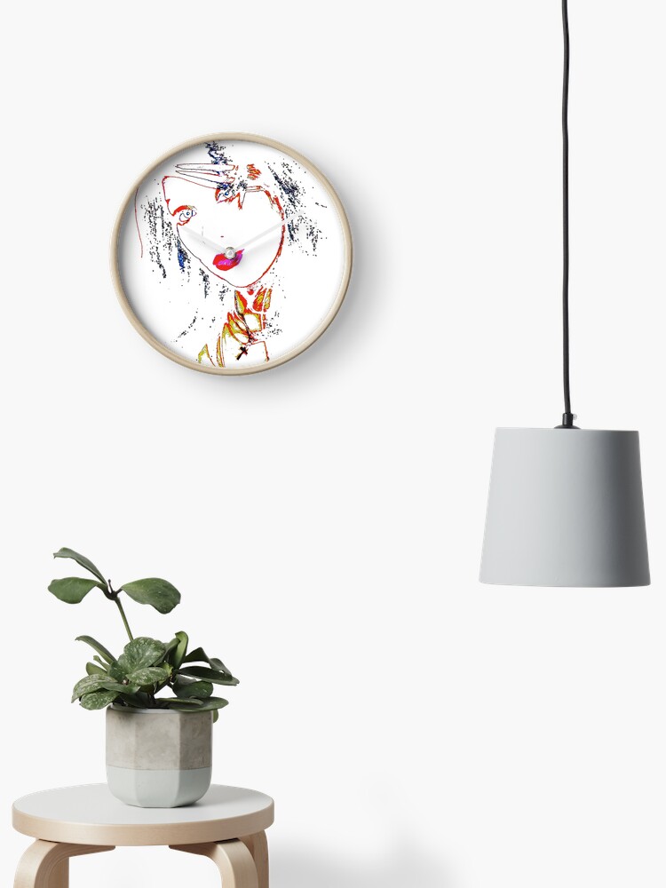 Thumbnail 1 of 4, Clock, Black on White by Swoot - Apparel designed and sold by swoottees.
