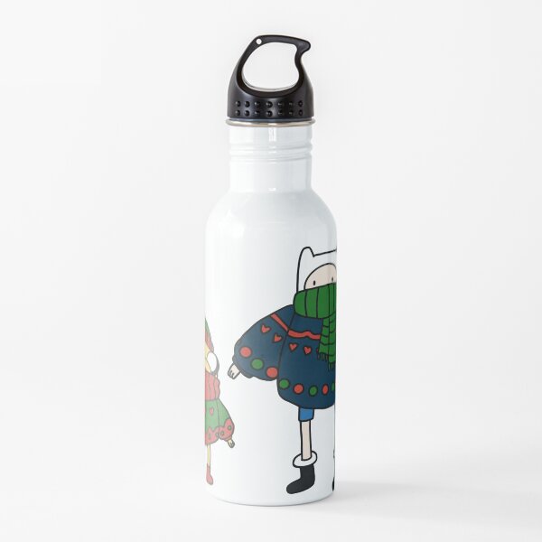 Finn and Jake Christmas Sweaters Water Bottle