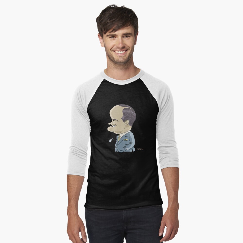 Item preview, Baseball ¾ Sleeve T-Shirt designed and sold by MacKaycartoons.