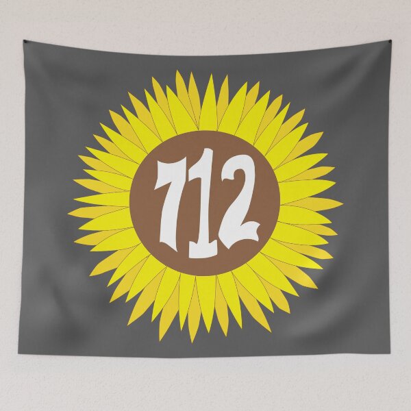 Item preview, Hand Drawn Iowa Sunflower 712 Area Code designed and sold by itsrturn.
