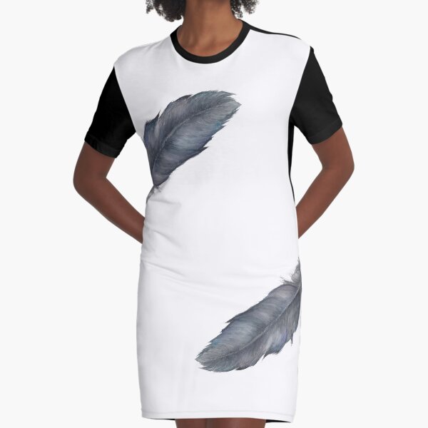 Light as a Feather Graphic T-Shirt Dress