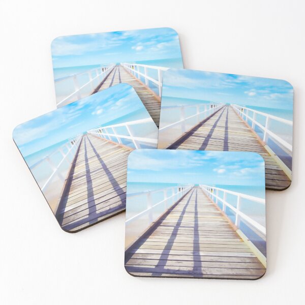 Item preview, Painting of ocean boardwalk designed and sold by urbanathena.