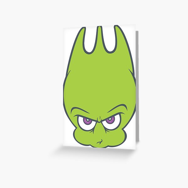 Alien Green SPORKY! Greeting Card