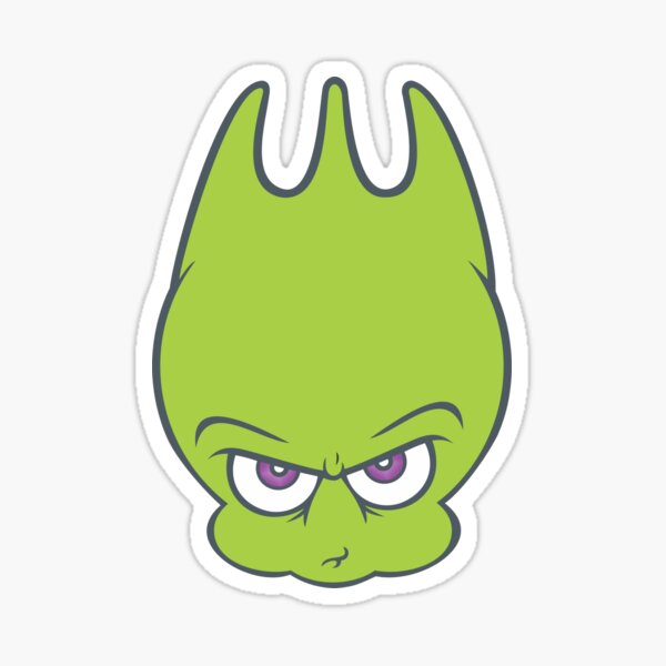 Alien Green SPORKY! Sticker