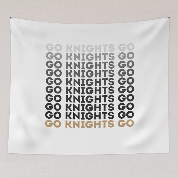 Item preview, Go knights go sticker grey/gold designed and sold by Kirsten B.