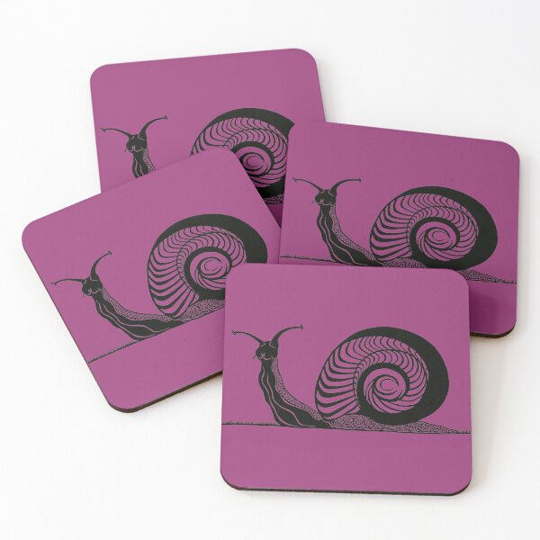 Item preview, Snail in Grass | Mollusk Design designed and sold by Monochromatics by Corie Mae Dark.