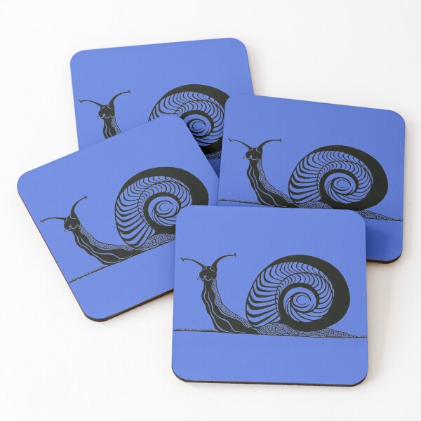 Item preview, Snail in Grass | Mollusk Design designed and sold by Monochromatics by Corie Mae Dark.