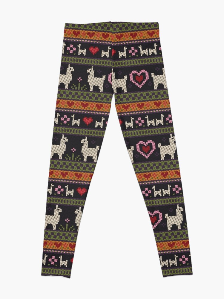 Alternate view of Llama Knit Leggings