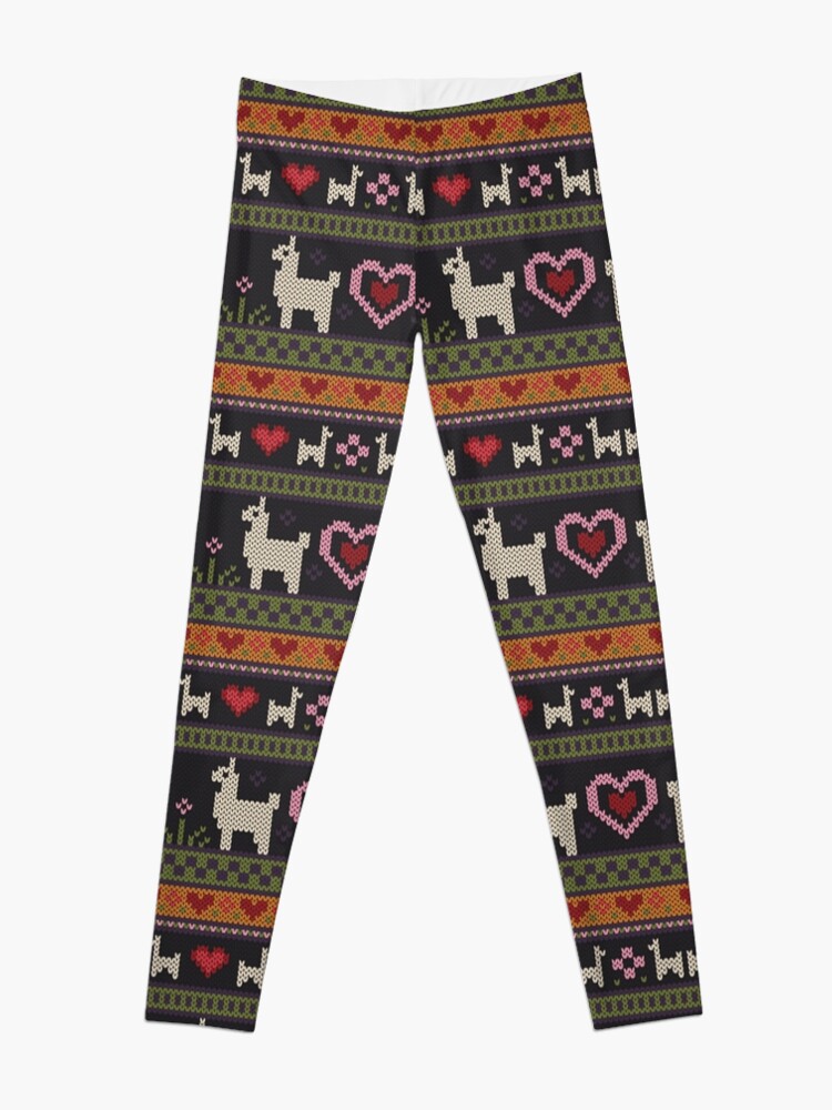 Alternate view of Llama Knit Leggings
