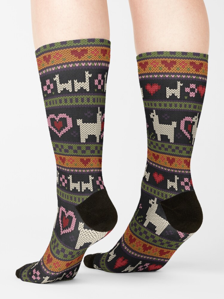 Llama Knit Leggings for Sale by Kelsey Cretcher