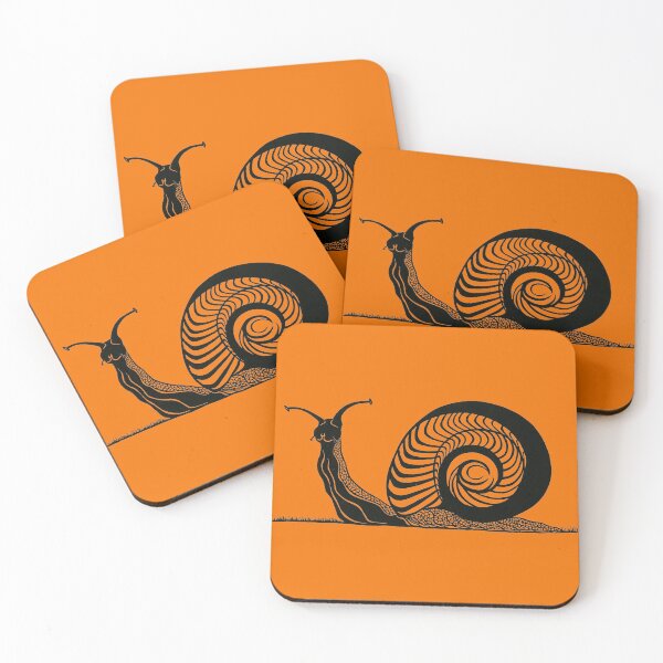 Item preview, Snail in Grass | Mollusk Design designed and sold by Monochromatics by Corie Mae Dark.