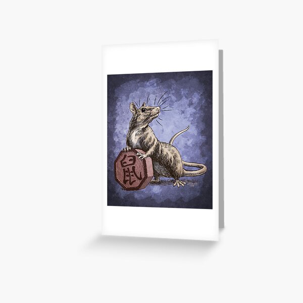 Chinese Zodiac - The Rat Greeting Card