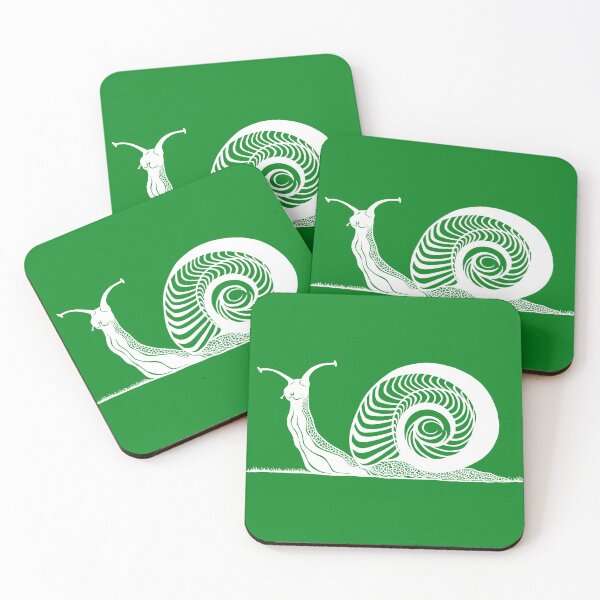 Item preview, Snail in Grass | Mollusk Design designed and sold by Monochromatics by Corie Mae Dark.