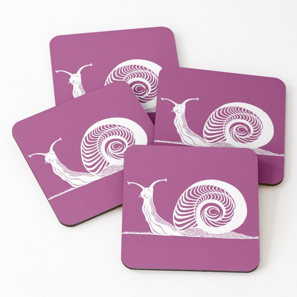 Item preview, Snail in Grass | Mollusk Design designed and sold by Monochromatics by Corie Mae Dark.