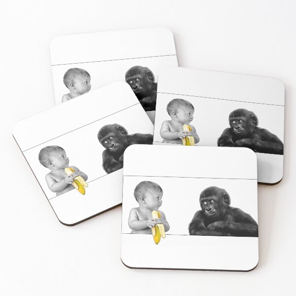 Item preview, baby against gorilla for a banana designed and sold by buanya.