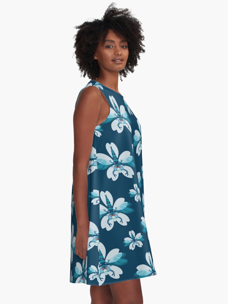 Thumbnail 2 of 4, A-Line Dress, Dragonfly designed and sold by bzyrq.