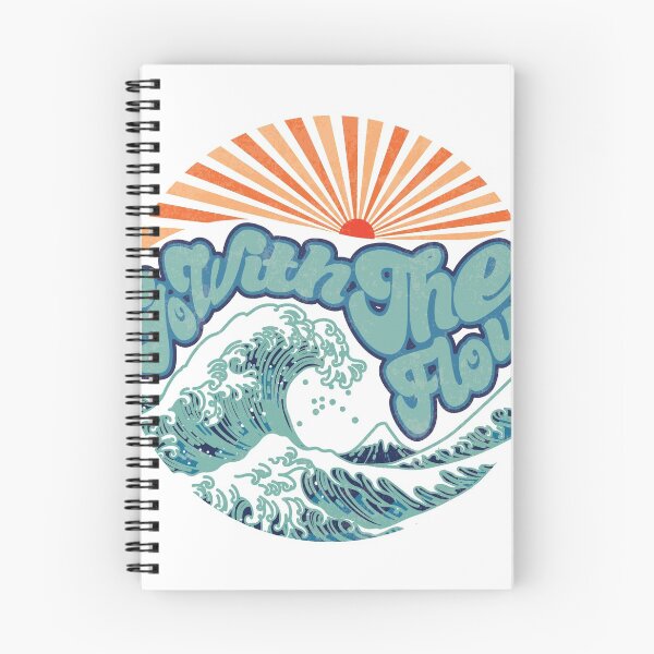 Item preview, vintage retro go with the flow design designed and sold by Nicole Weyer.