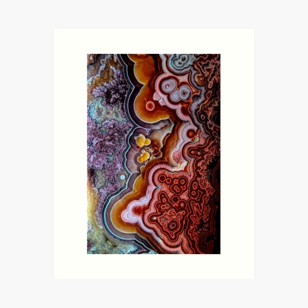 Crazy lace agate Art Print