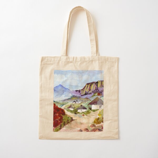Zulu Huts Cotton Tote Bag