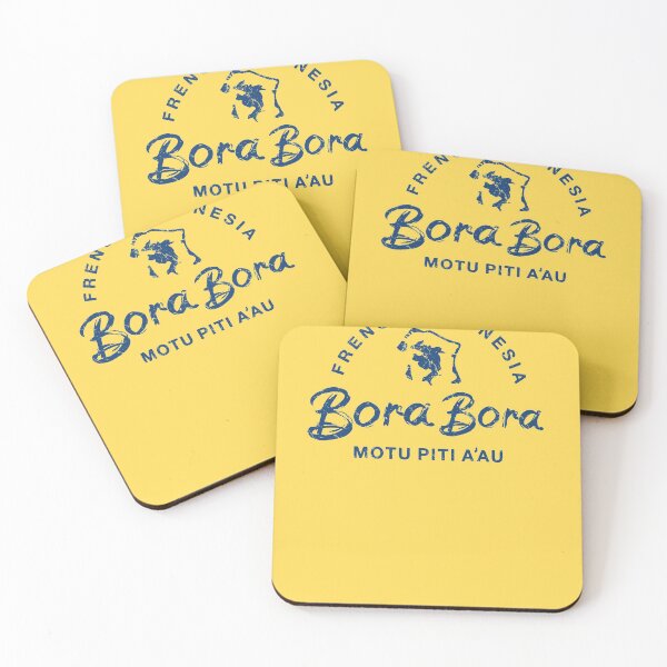 Item preview, Bora Bora Vintage French Polynesia Islands Map designed and sold by IronEcho.