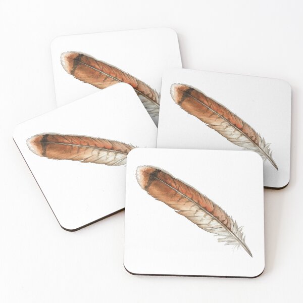 Item preview, Red Tailed Hawk Feather Watercolor designed and sold by Jess Mann.
