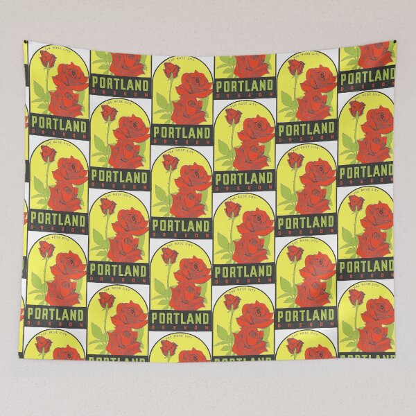 Item preview, Portland Oregon Vintage Travel Decal designed and sold by hilda74.