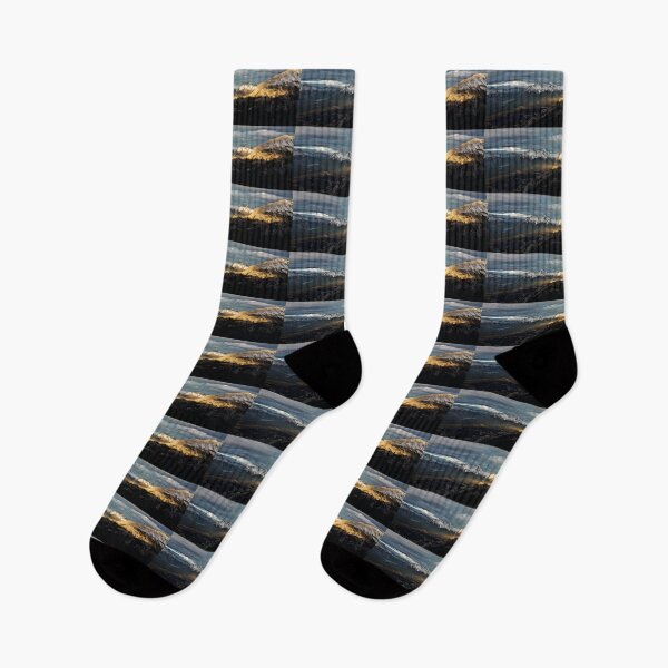 Item preview, Golden Streaked Mountain Peaks designed and sold by Linda Bianic.