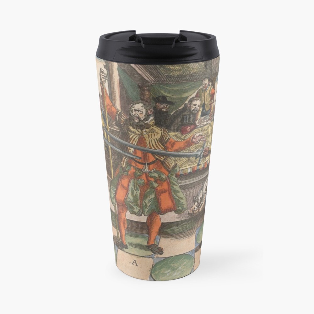 Joachim Meyer Medieval Sword Master HEMA Travel Mug