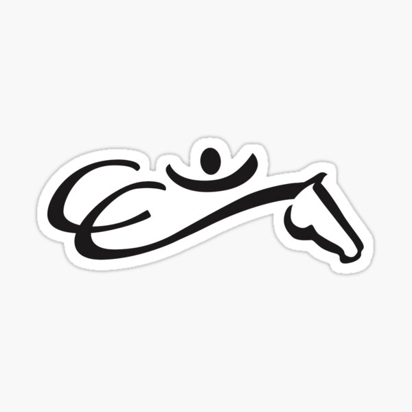 "Joy of Compassionate Equestrian" logo Sticker