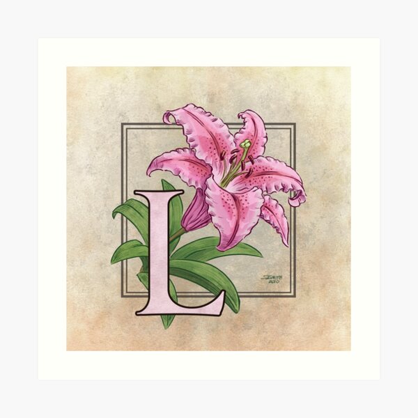 L is for Lily Art Print