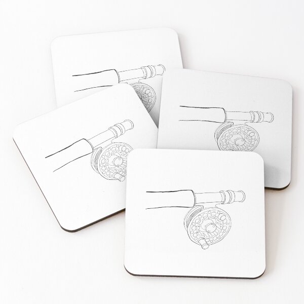 Item preview, Fly fishing reel illustration designed and sold by travelingsedge.