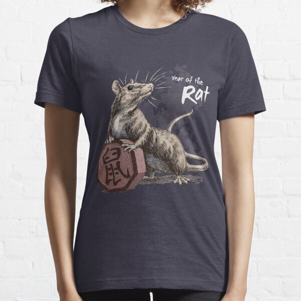 Year of the Rat (for dark shirts) Essential T-Shirt