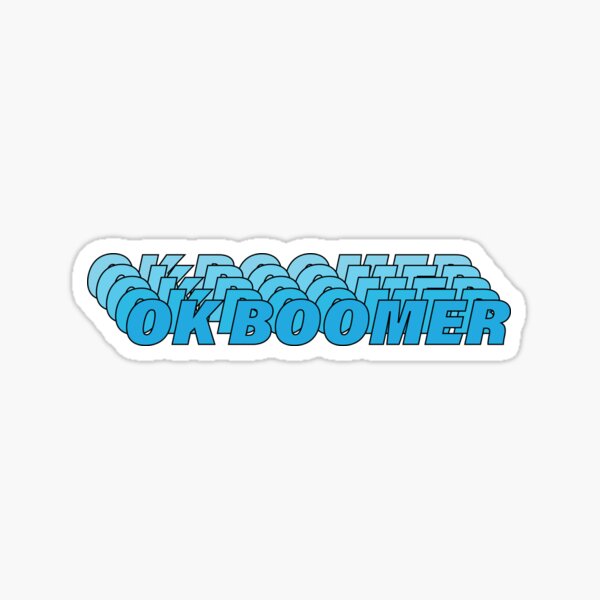 Item preview, OK BOOMER Blue designed and sold by SnotDesigns.