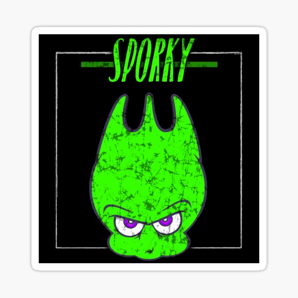 Vintage Neon - Sporky Sticker Sticker