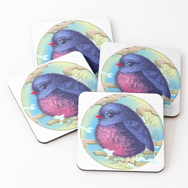 Item preview, Pink-breasted Robin Crest designed and sold by CJOrazi.