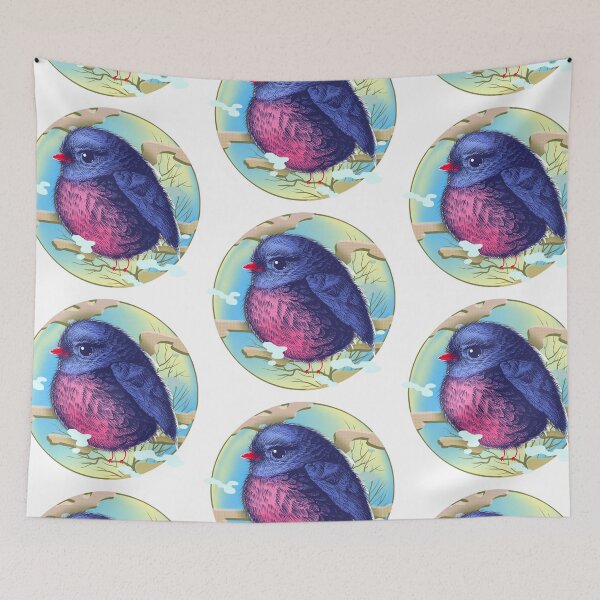 Item preview, Pink-breasted Robin Crest designed and sold by CJOrazi.