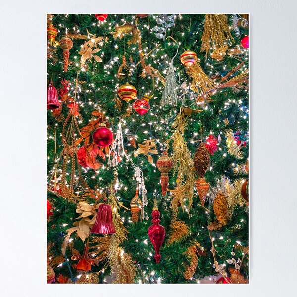 Holiday Tree With All the Trimmings Poster