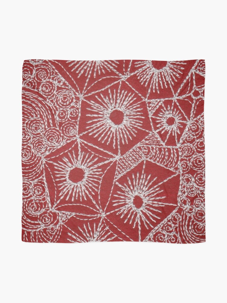 Alternate view of Rock Pool Red Scarf