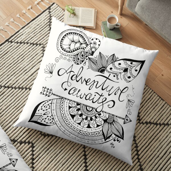 Adventure Awaits Floor Pillow