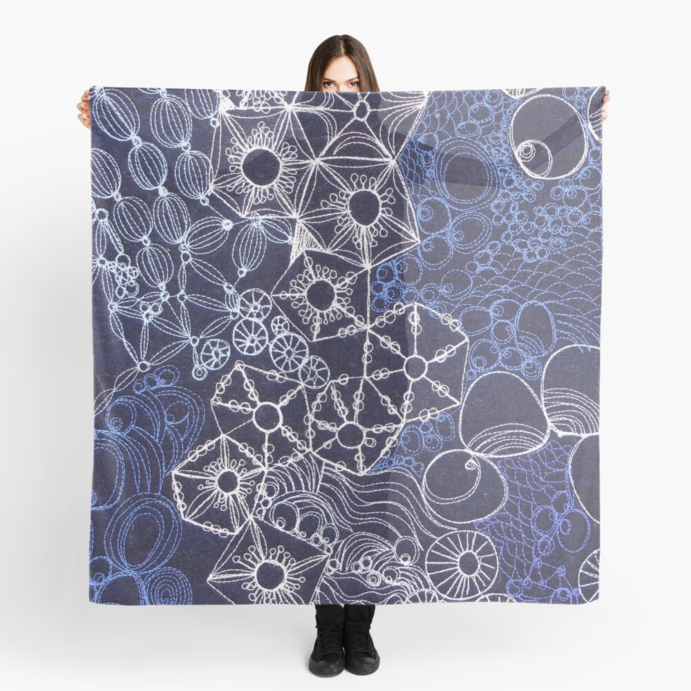 Rock Pool Blue Scarf