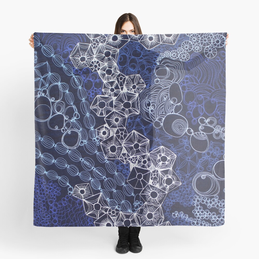 Rock Pool Blue #1 Scarf